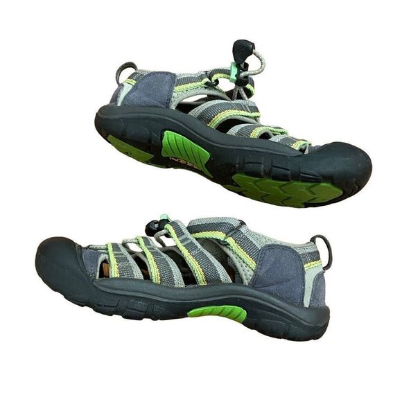 Keen Boys Newport H2 1014266 Racer Grey Green Waterproof Sport Sandals Size 2 - Picture 3 of 6